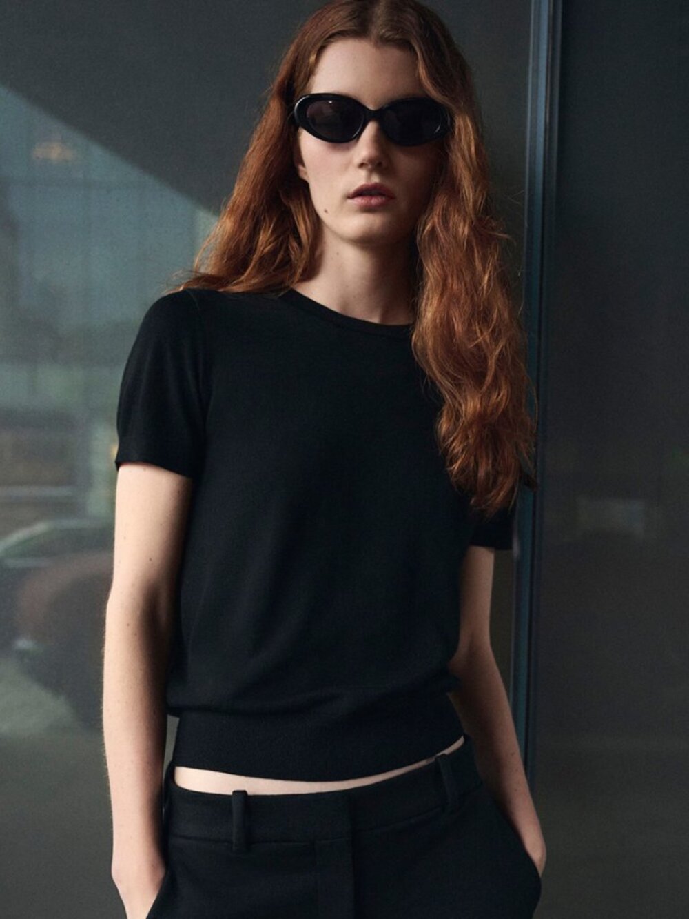 Theory Sweater Tee in Regal Wool - Picture 6 of 7